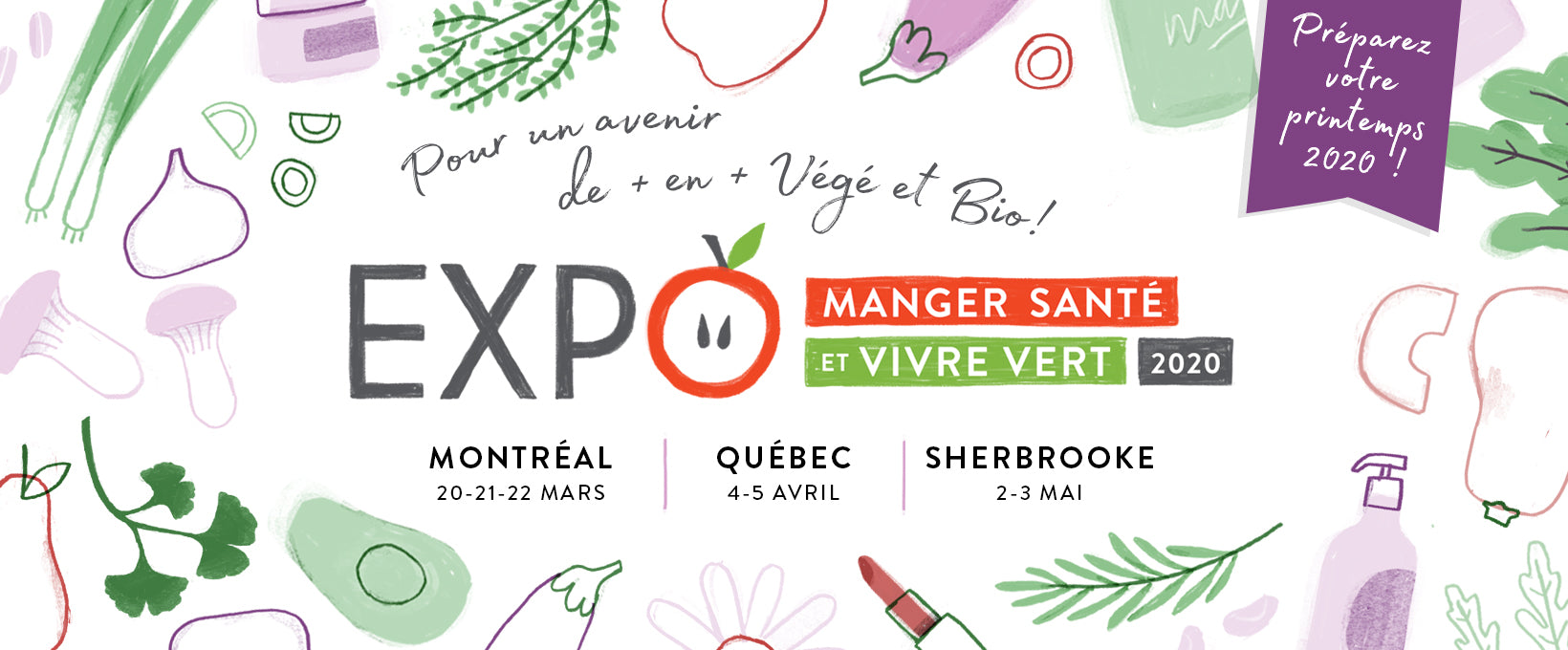 Pure devient partenaire d'Expo Manger Santé et Vivre Vert