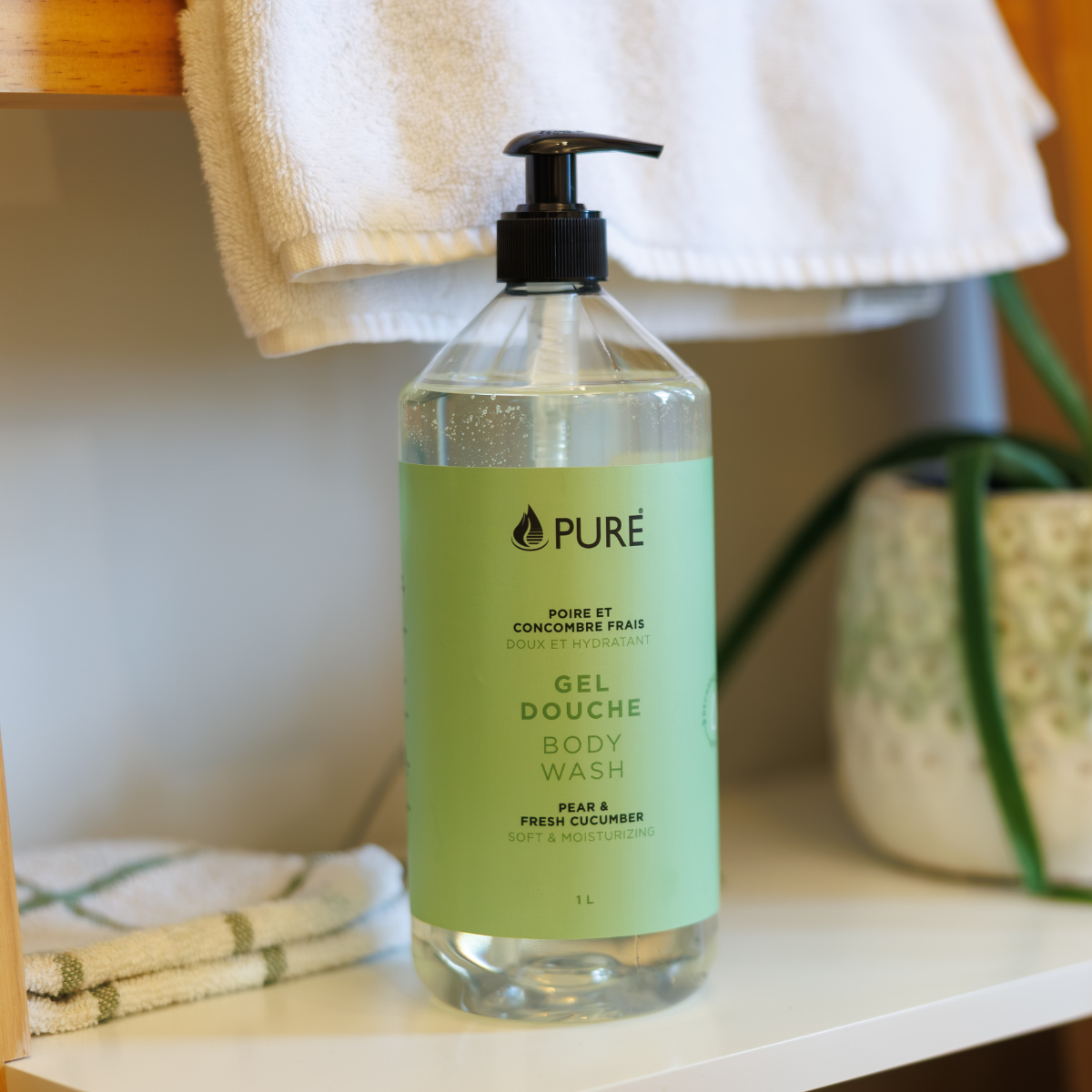 Gel douche poire et concombre frais