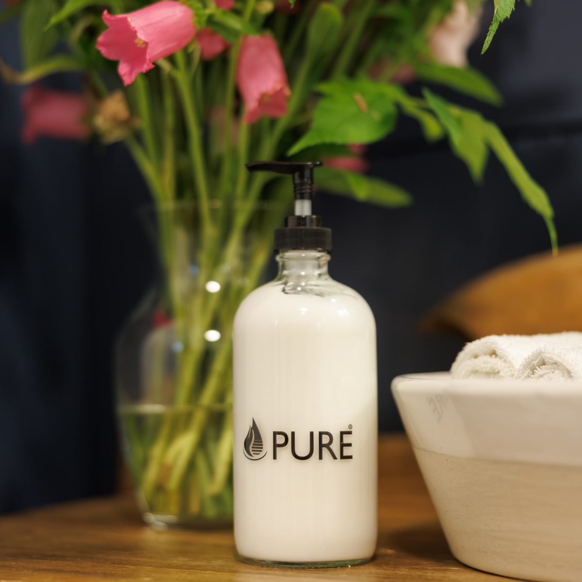 Lotion corporelle bouteille de verre arome éphémère