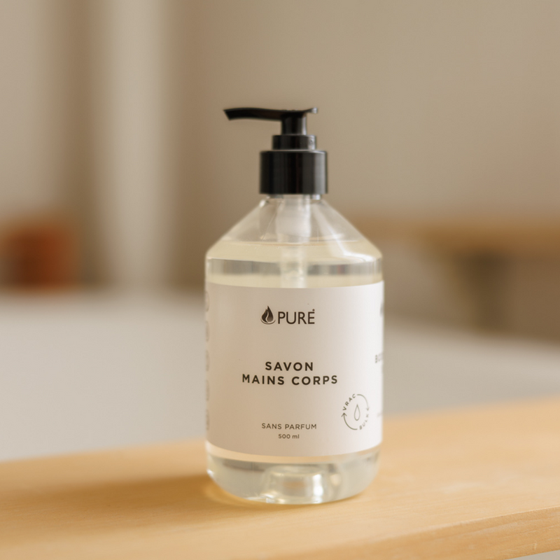 Savon mains corps sans parfum 500 ml